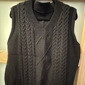 Black Sweater Vest